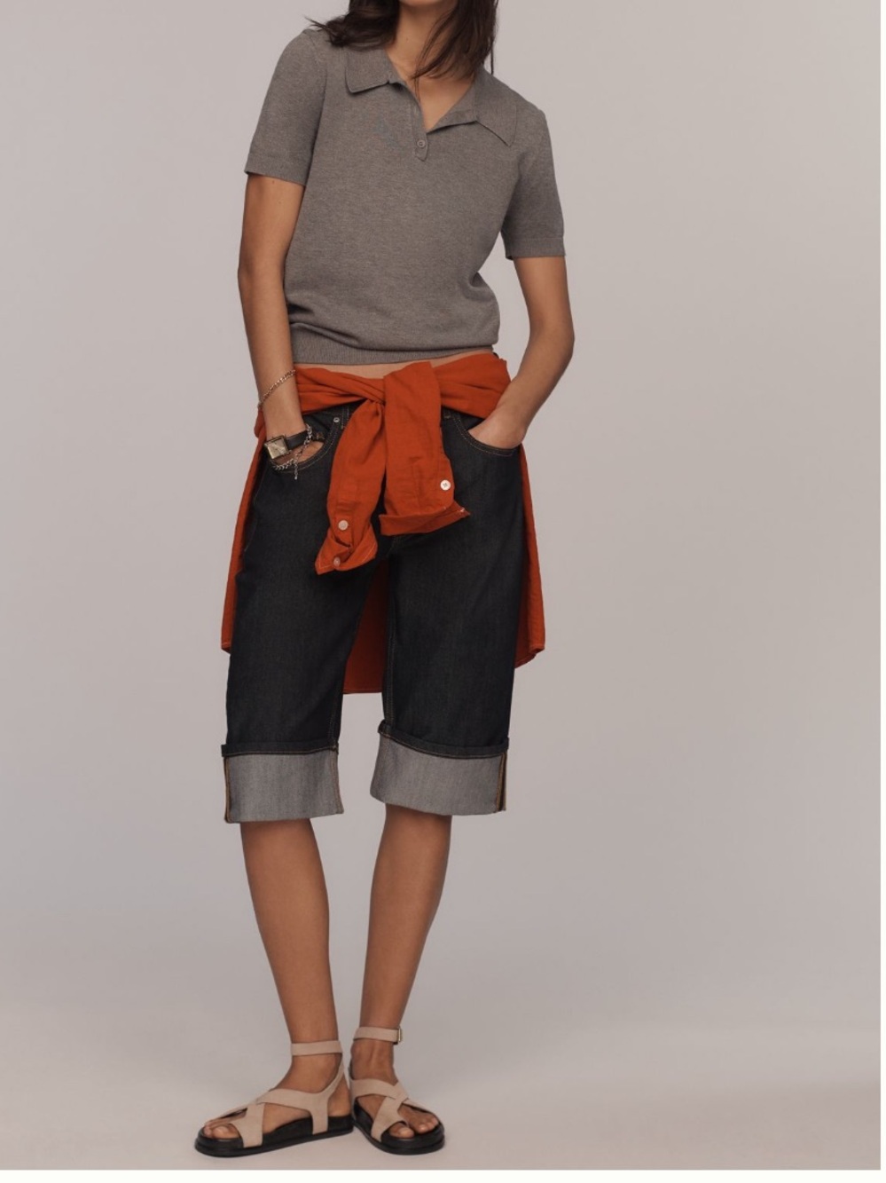 Anthropologie Cuffed Bermuda Shorts